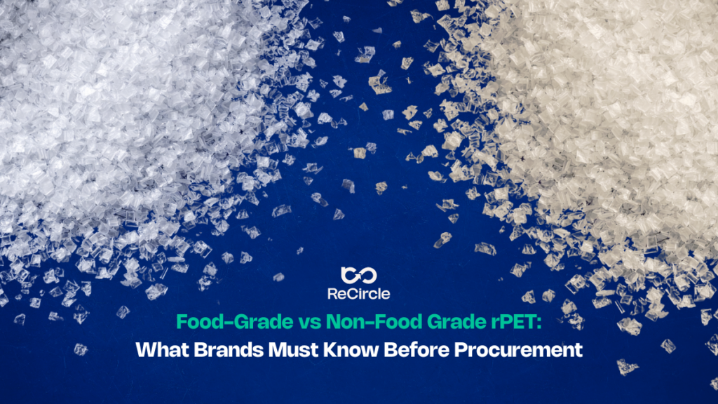 Food-grade vs non-food-grade rPET
