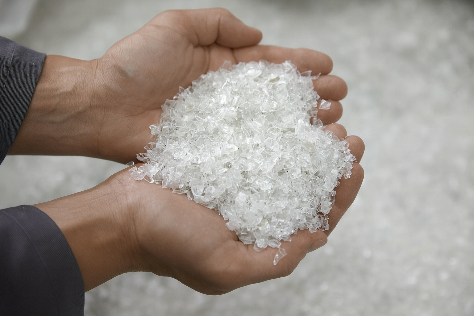 rPET flakes.