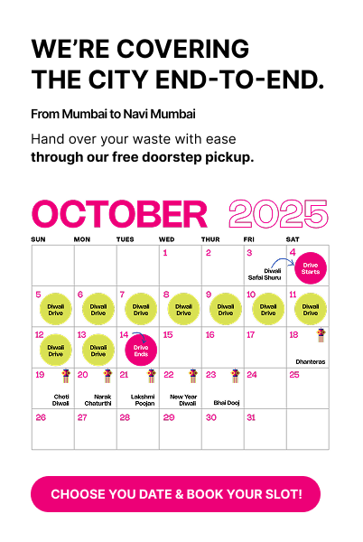 Diwali Collection Drive 2025 Calendar Section Mobile