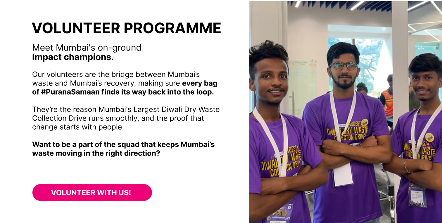 Diwali Collection Drive 2025 Volunteer Section